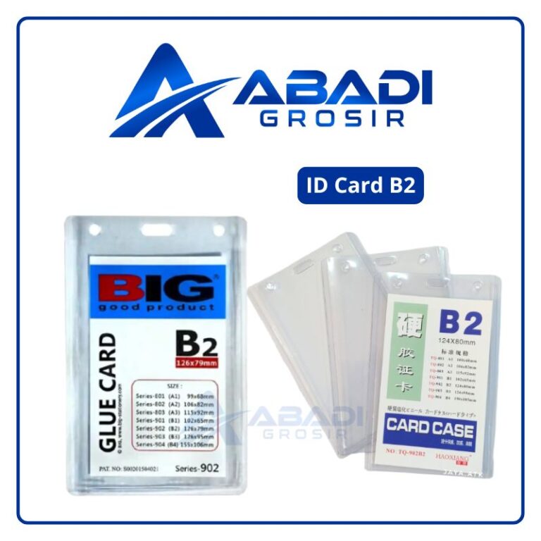 ID Card Ukuran B2 & A2 | Abadi Grosir