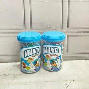 PERMEN MILKITA LOLLIPOP JAR TOPLES